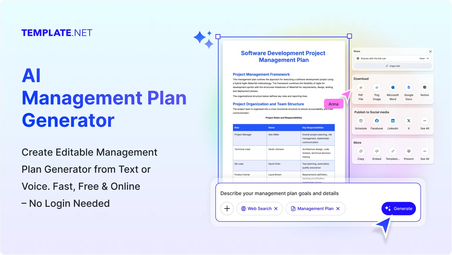 Free AI Management Plan Generator, AI Management Plan Maker Online [ No Signup ]